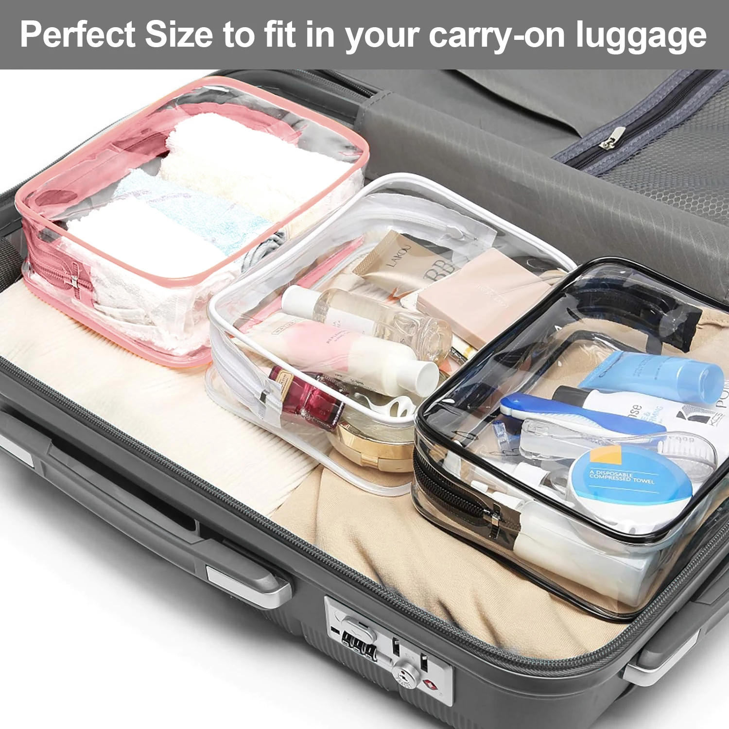 3 Pack TSA Approved Toiletry Bag 6