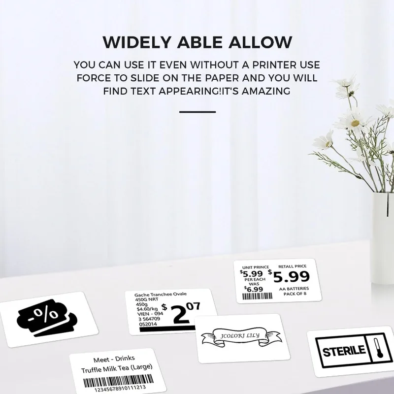 Thermal Labels 1.57"x1.18"(40x30mm),230 Labels/Roll, for Phomemo M110/M221/M220/M120/M200 Printer for Barcode//Mailing/Logo//Tag