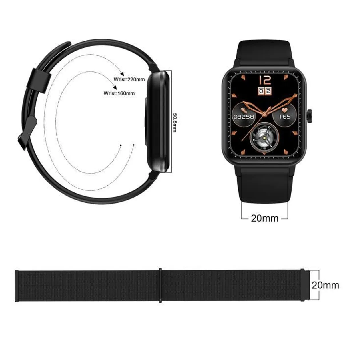 Blackview-20mm ð Ʈ, Ʈġ , ü Ǹ , IOWODO Blackview R3/R3Pro/X3Pro/R5/R2  ȣȯ 