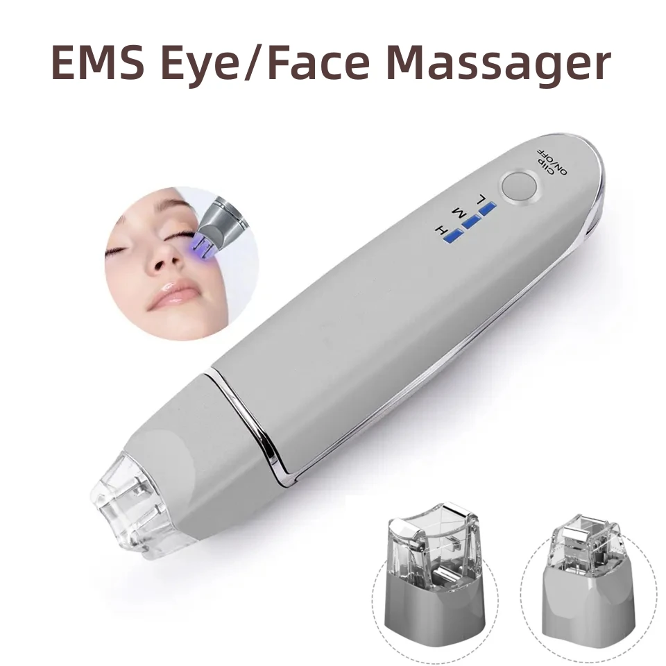 2023New2in1EMSEyeFaceVibrationMassagerPortableElectricDark
