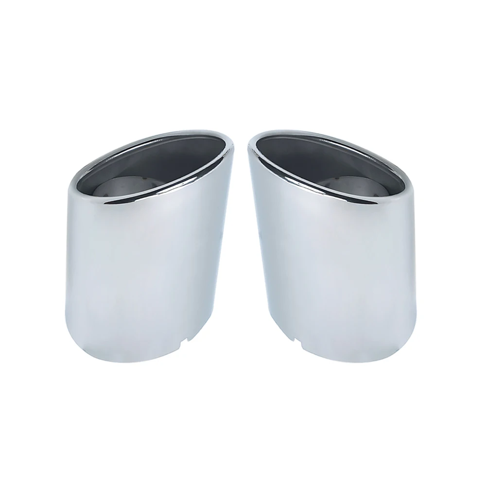 2PCS Car Styling 304 Stainless Steel Exhaust Muffler Tip Pipe Auto Accessories For Toyota RAV4 exhaust muffler tip