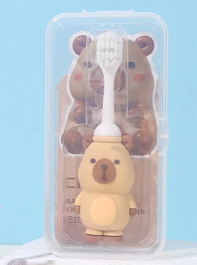 Cartoon Capybara Soft-Bristle Toothbrush For Children Baby Oral Health Care Kids Clean Tooth Teeth Clean Brush Baby Toothbrush 4