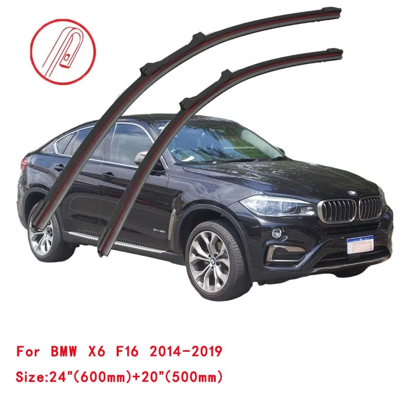 Bmw X6 suv E71 E72 F16 F86 2008 2009 2010 2011 2012 2016 2019 2020 2022車のブラシ ダブルゴムワイパーブレード - AliExpress ダブルラバー製フロントガラスワイパーブレード、X6 SUV (E71/E72/F16/F86 2008-2022)用、全天候型クリー