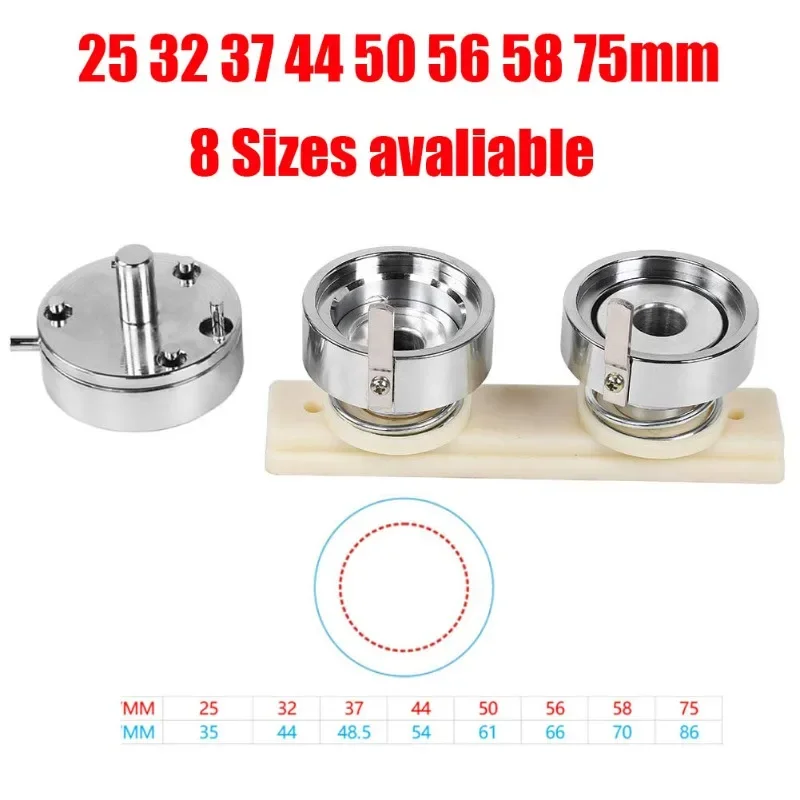 DIY Aluminum Alloy Interchangeable Die Badge Inserts Tools for Button Maker, Hand Tools, 25mm, 32mm, 44mm, 50mm, 58mm, 70mm