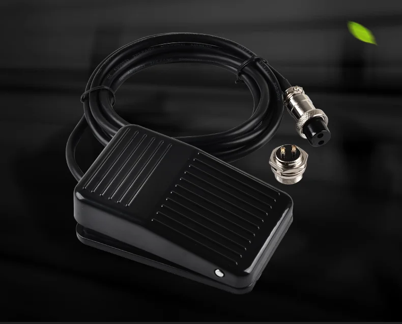 Description Picture 2 of itemTFS-1 Momentary Plastic Anti-skid Foot Pedal Switch 10A/250VAC NO+NC Electric Power Aviation Plug 2Pin Black Non-Slip Customized