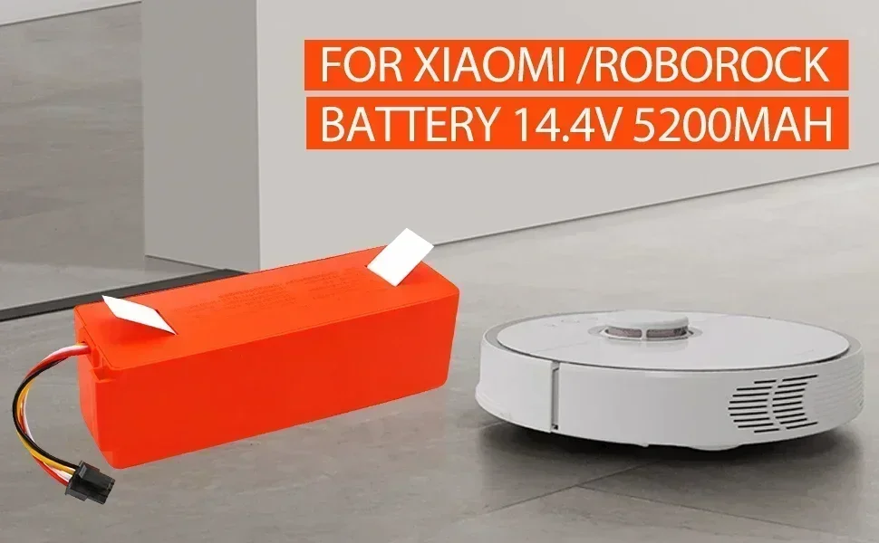 Staubsauger-Akku-Ersatz für Xiaomi Roborock S50 S51 S55 T60 E352-00 S502-00 C10 E20 E35 14,4 V 5,2 Ah SC-Akkus – Detail 13