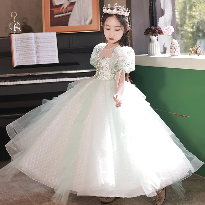 

Children's Dress Little Girls' Performance Party Wedding Gown Evening Kids Dresses beauty competition Birthday Party clothing