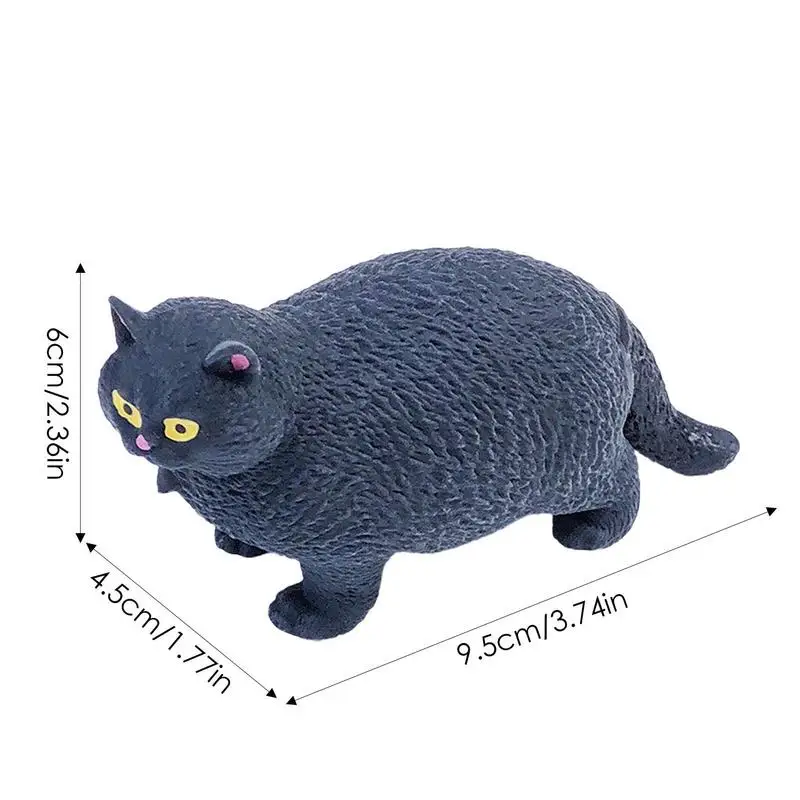 Animal Squeeze Toy Flexible Relaxing Fat Cat Toy Flexible Animal Toy Finger Exercise Cute Animal Toy Boys Girls Small Fidget Toy