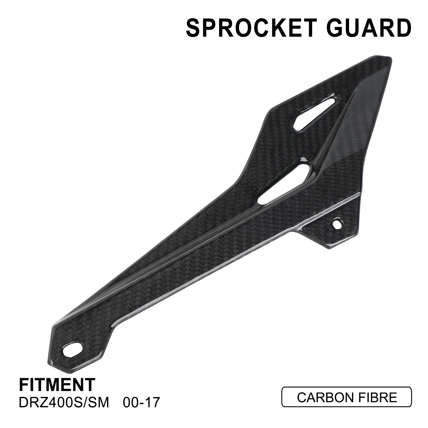 

Задняя защитная крышка цепи Funparts для мотоцикла SUZUKI DRZ400 DRZ400SM 2000 2001 2022 2023-2017 защита звездочек из углеродного волокна