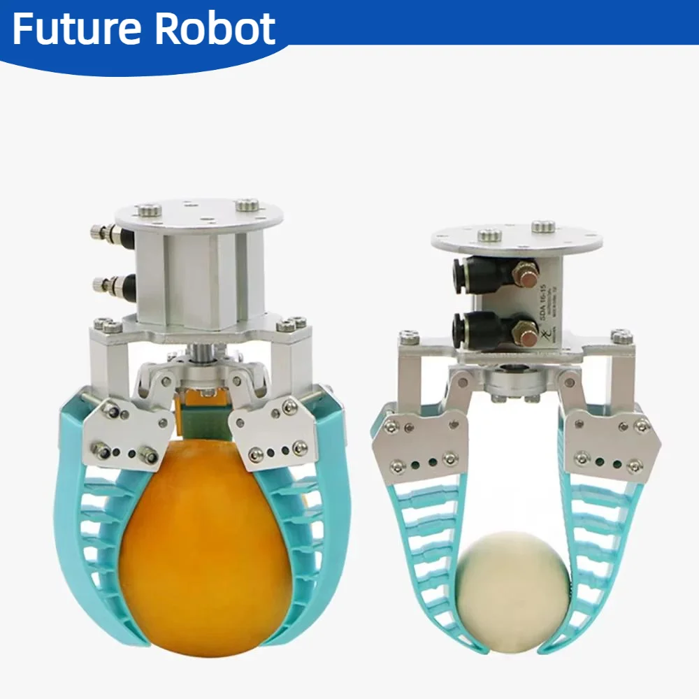 Single Finger for Robot Flexible Mechanical Claw Bionic Flexible Finger Fruit Sorting Gripper Pneumatic Electric Control Clamp