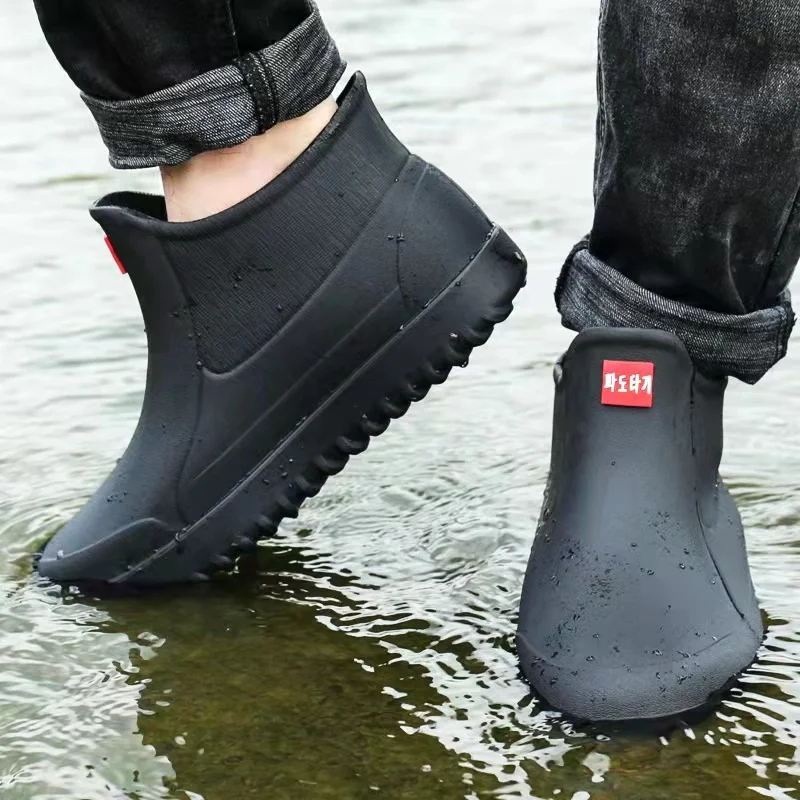 Gotre Outdoor Popular Fishing Rain Boots Durable Waterproof Anti Slip Rubber Fishing Water Shoes For Men And Women