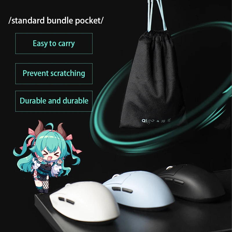 Aigo GM Wireless Bluetooth Wired Tri-Mode Gaming Mouse For Laptop IPad Tablet Notebook Office 2.4G Light And Thin Gaming Mouse wireless mouse,gaming mouse,wired mouse