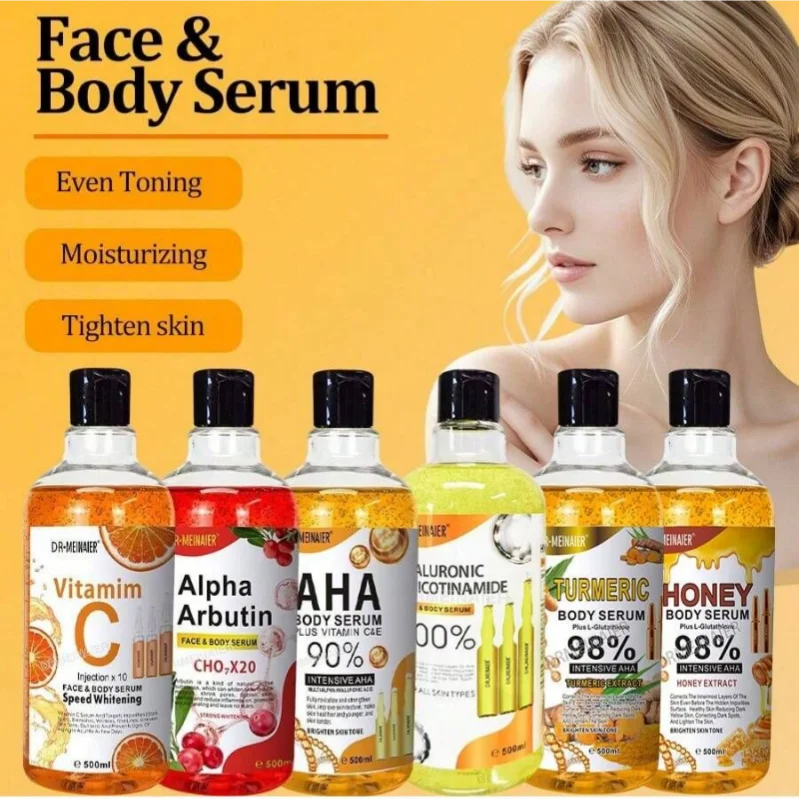Radiant Glow Vitamin C Serum with Turmeric & Arbutin - 125ml Revitalizing Facial Essence for Brightening, Firming, & Soothing Skin