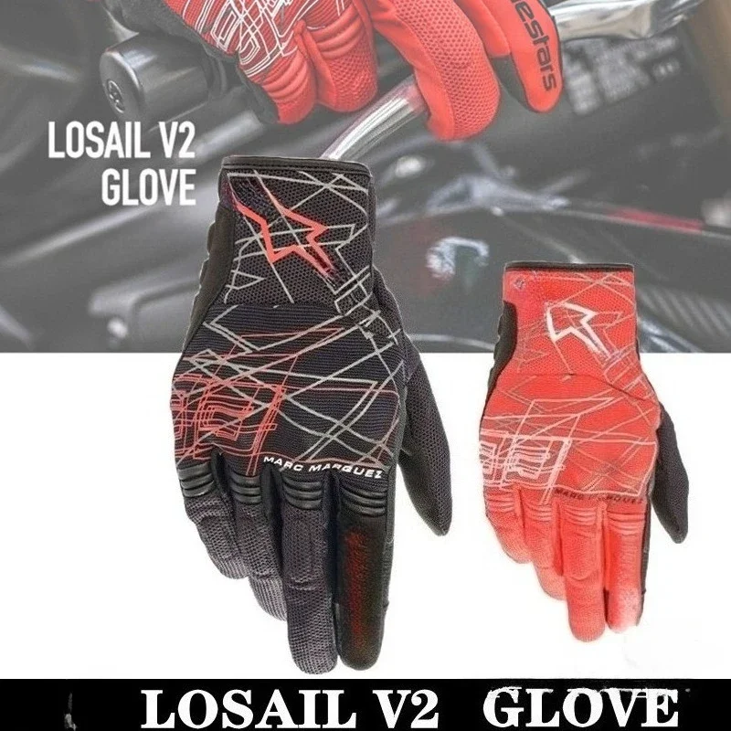 ���ο� LOSAIL V2 MM93 ������� �尩 ���� ���̽� �尩 ������ ���� ũ�ν� �尩 ��⼺ Guantes Moto Four Seasons