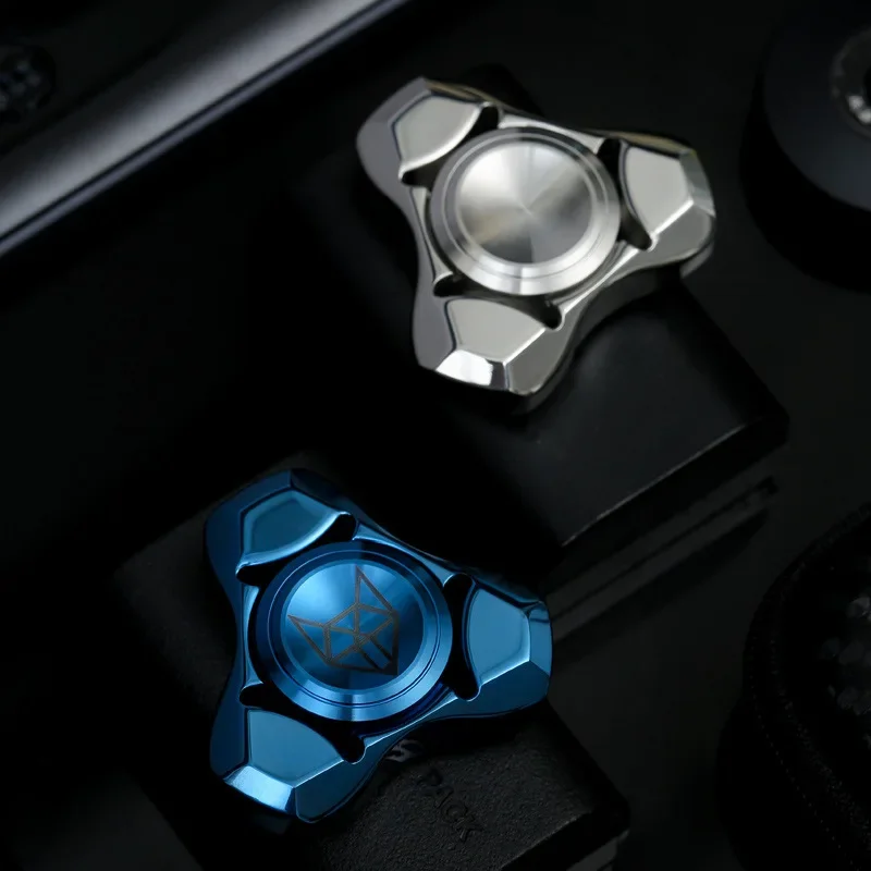 EDC Stainless Steel Metal Mini Fidget Spinner Relieve Stress Relief Toy Hand Spinning Top Tip Antistresse Decompression