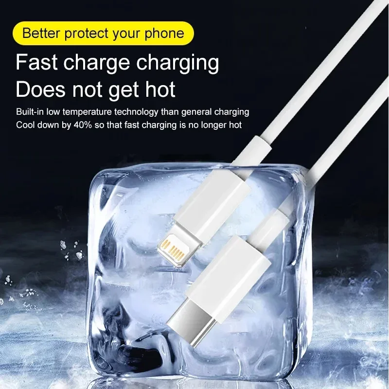 5-1개입 30W 고속 충전 케이블 아이폰 13 12 11 14 Pro Max Mini USB C 케이블 X XR XS MAX 7 8 14 Plus 6 액세서리용