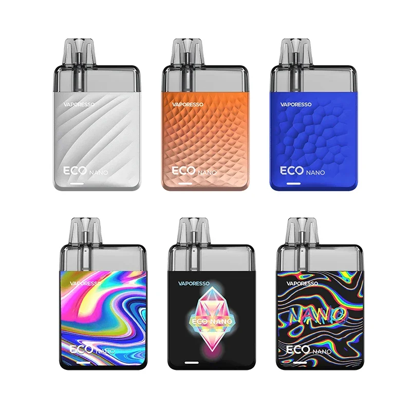 Original Vaporesso ECO Nano Pod Kit 1000mAh Battery E Cigarette Vape 6ml Cartridge 0.8ohm OREX Heating MTL Vaporizer pod system