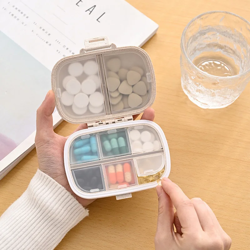8 Grids Organizer Container For Tablets Travel Pill Box With thumbnail 7