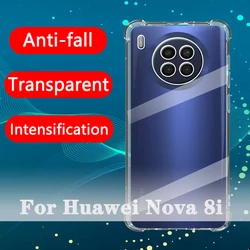 Durable Clear Shockproof Phone Case with Anti-Drop Lens Protection | Transparent Airbag Design | Fits 6.67 Devices for honor X20 (Clear)