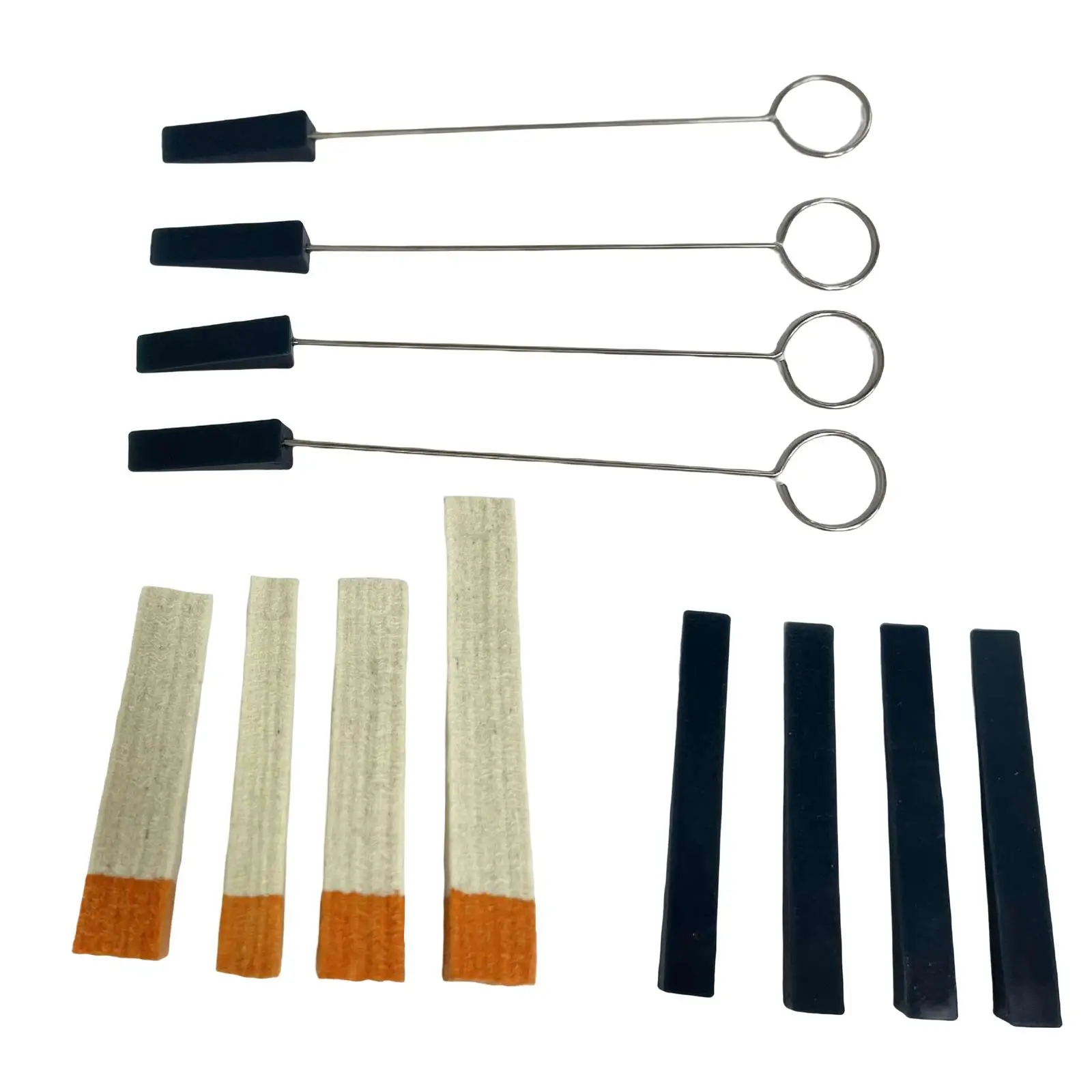Piano Mute Blocks Kit Tuning Strip Felt Material Repair Wedge Accessories Toolkit Tool for Mediant Treble Instruments Keyboard