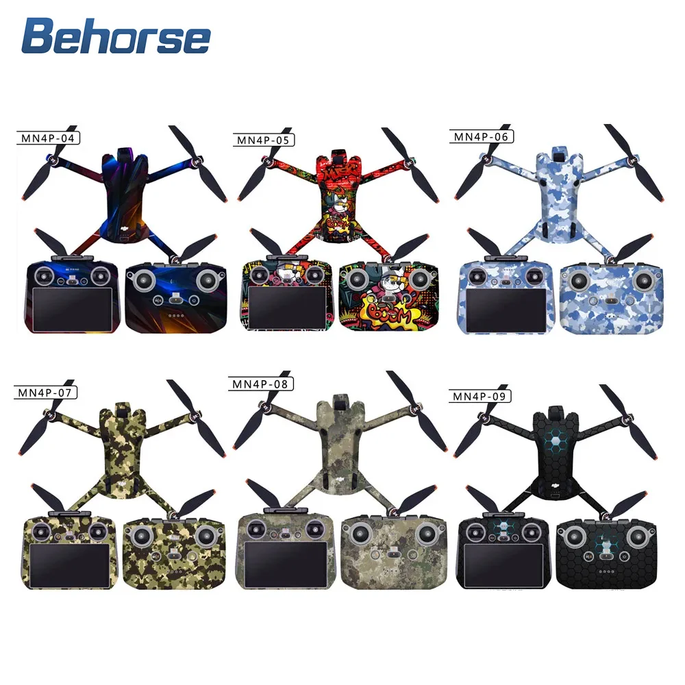 DJI MINI 4 PRO RC 2/RC N2 Drone Sticker Protective Film Decals Surface Covering Accessories drone accessories