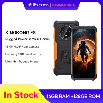 Cubot KingKong ES Ultra-thin Rugged Android Smartphone, 16GB RAM(6GB+10GB), 128GB ROM, 6.56 1