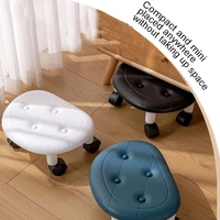 Universal Wheel Stool for Household Use Pulley Low Stool Seat with Wheels CHILDREN'S Multi-functional Stool, round Stool 3