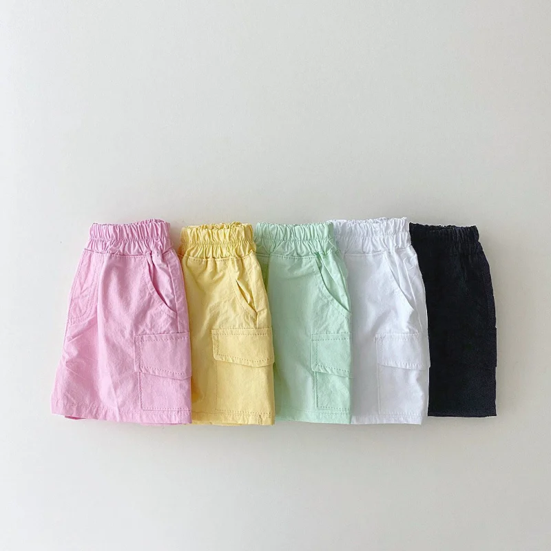 

Summer Kids Boys Shorts Cotton Linen Bread Short Pants Solid Color Baby Girl Shorts Fashion Newborn 6 Months-4 Years Beach Pants