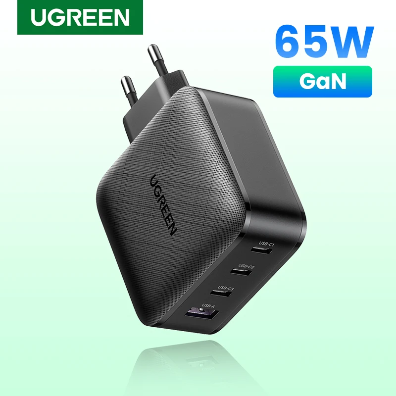 UGREEN PD65W GaN Charger for Tablet Quick 3.0 4.0 SCP Charger for