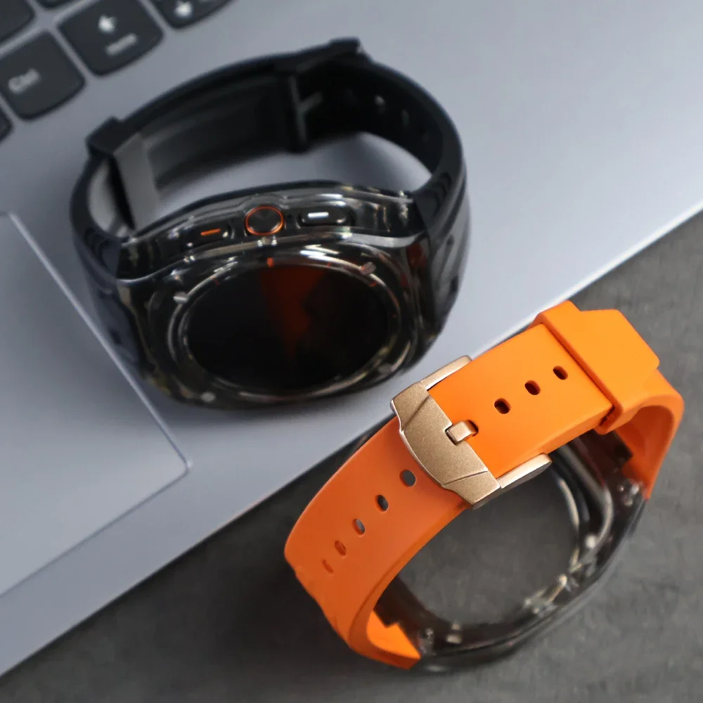 Watch Accessories Watch Case Watch Protective Case For Samsung Galaxy Watch Ultra Case Strap Rambo Richard Modified Transparent One for Samsung Galaxy Watch 47MM TPU band