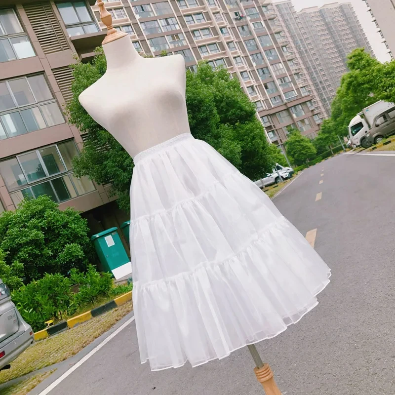 Women Girls Crinoline Short outdoor Petticoats Victorian Skirt A-line Elastic Waist Underwear Underskirt petticoat skirt petticoat underskirt wedding underskirt lolita petticoat flower girl underskirt wedding petticoat vintage underskirt tulle tutu skirt