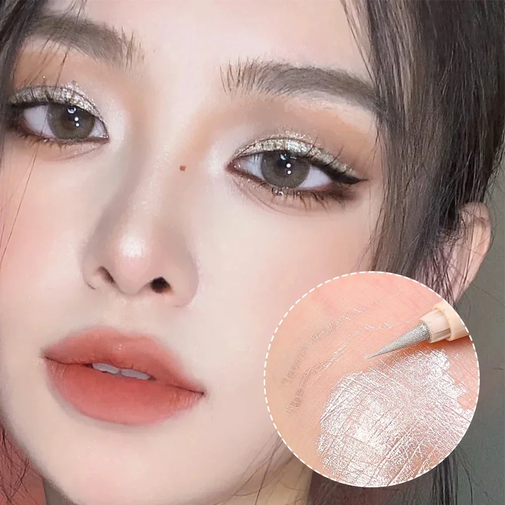 

Fruit Party Pearl Eyeliner Pencil Waterproof Diamond Glitter Eyeshadow Makeup Black Brown Eye Liner Pen Eye Beauty Makeup Tools