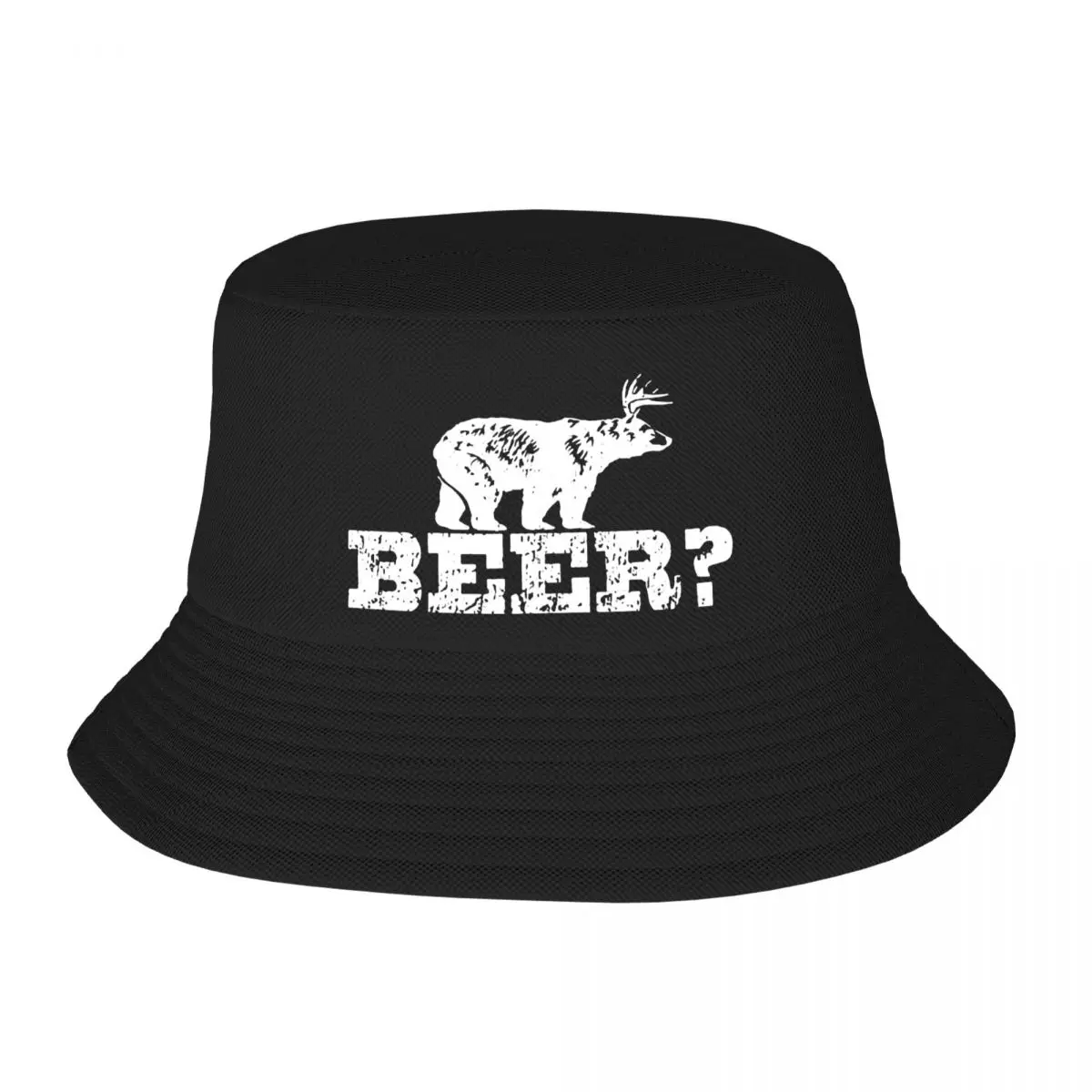 

Retro Deer Beer Bear Spring Reversible Bob Bucket Hats Unisexe Women Cotton Fisherman Caps Outdoor Sport Chapeau Bob Hat