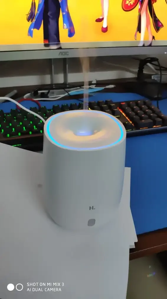 Youpin HL Portable USB Mini Air Aromatherapy Diffuser Humidifier Quiet Aroma Mist Maker 7 Light Color Home Office 5