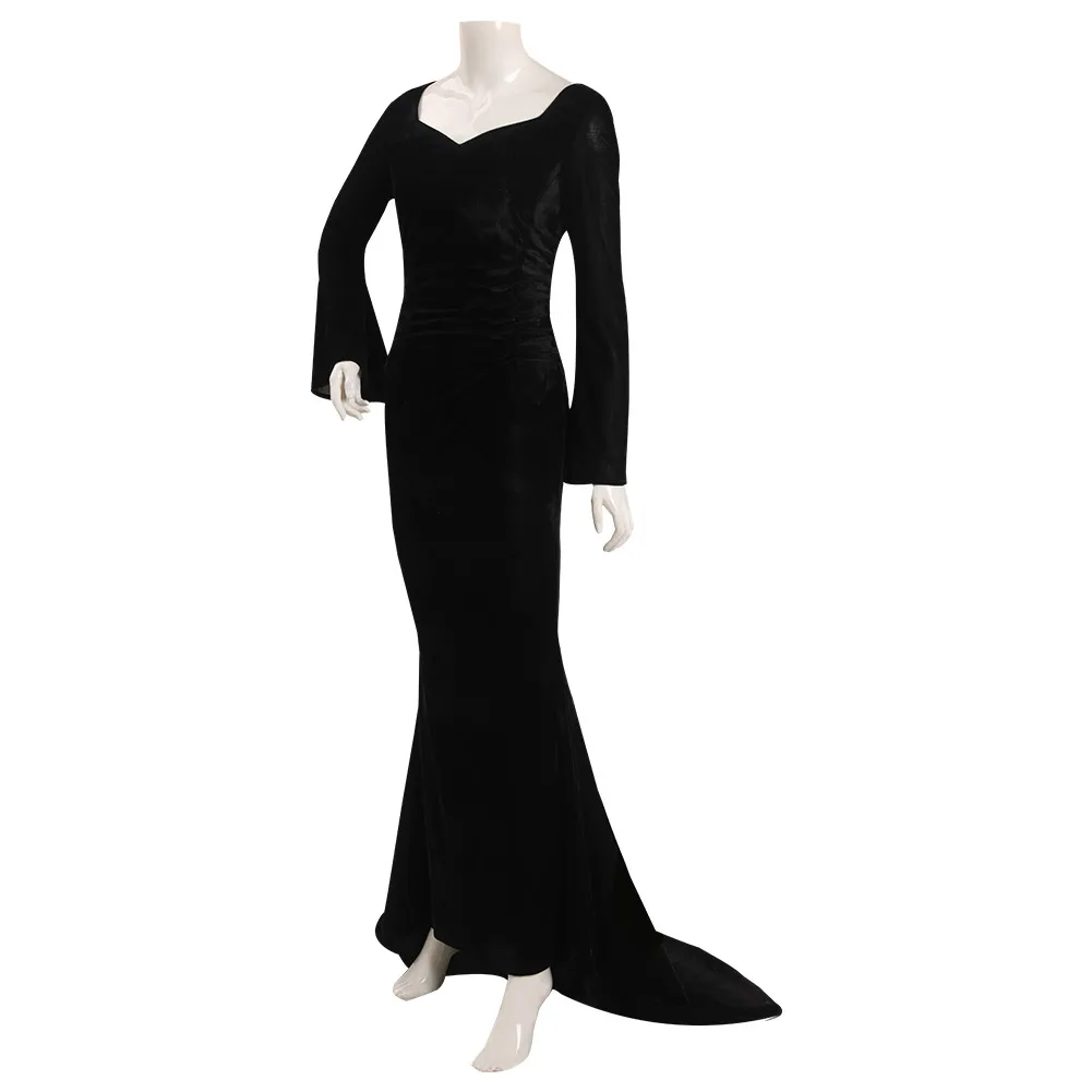 Film Addams Family Wednesday Morticia Cosplay Costume — free download