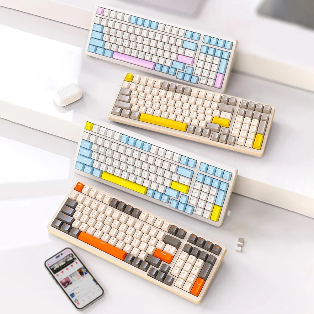 

Беспроводная механическая клавиатура K96, USB Type-C, Bluetooth, 2,4 ГГц