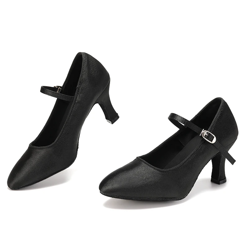 Scarpe Da Ballo Donna DKZSYIM – Modello GCW Tacco 3,5 Cm Satin E Pelle Scamosciata – Balli Latini
