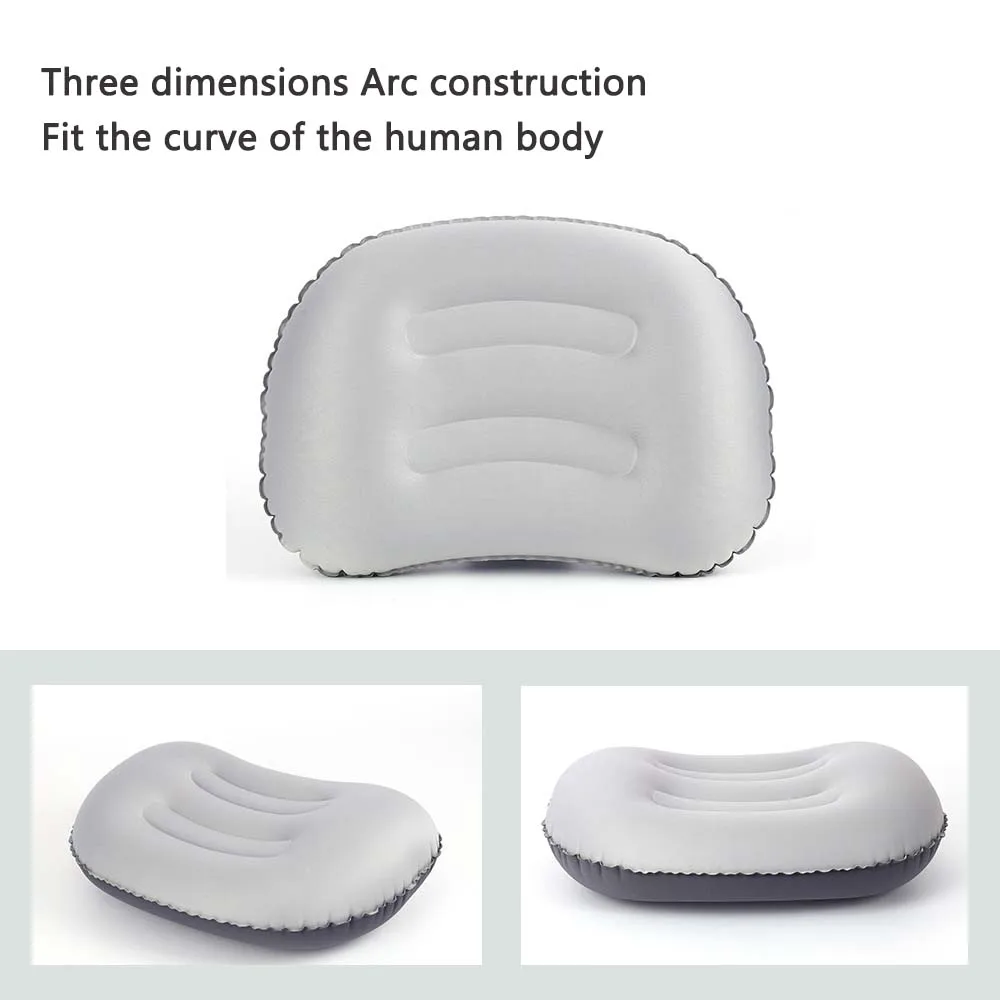 Inflatable Pillow Outdoor Compressible Folding Air Cushion For Hiking Climbing Tourism Sleeping Gear Camping Equipment