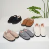 House Shoes for Men Suede Leather Slippers Non-Slip Slip-on Shoes Comfy Warm Plush Indoor/Outdoor for Diabetic Swollen Feet 3