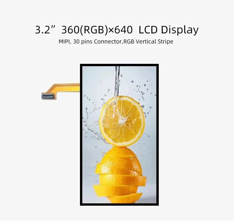 20263.17인치 OLED 디스플레이 360x640 RGB SPI AMOLED 디스플레이 산업용