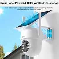 ANRAN caméra solaire 1/2 pièces 3/5MP extérieur 2.4G Wifi caméra de sécurité batterie caméras Protection de Surveillance à domicile PIR détection humaine 2