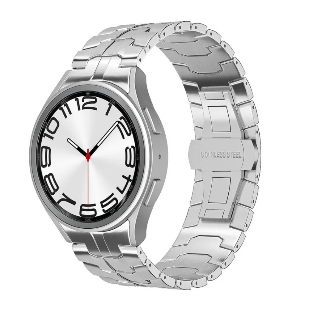 Stainless Steel Strap for Samsung Galaxy Watch 6/Classic 44mm 40mm 47mm 43mm/5pro 45mm Metal Bracelet for Samsung Watch 5/4 Band