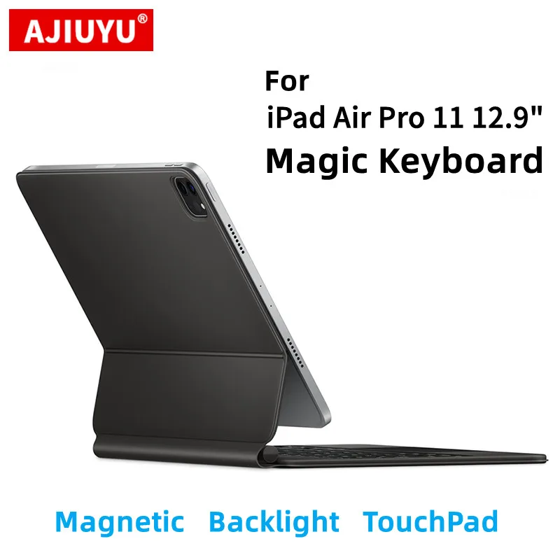 Capa de Teclado Inteligente com Luz Magnética Teclado Mágico Ipad Pro 2023 12.9 2023 2023 2023 Pro 11 Air 10.9 Tablet