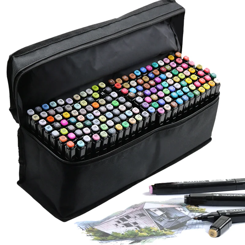 Marker Pens 24/30/40/60/80 Colors Dual Headed