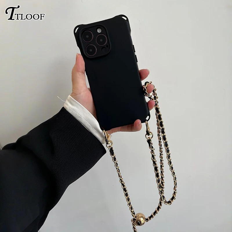 Adjustable Lanyard Liquid Silicone Crossbody Case - Outdoor Cord Strap Cover