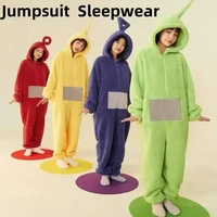 Adults Kids Onesies Soft Long Sleeves Pajamas Dipsy Tinky Winky Po Lala Costumes Home Clothes Women Unisex Homewear Jumpsuit - Image 5
