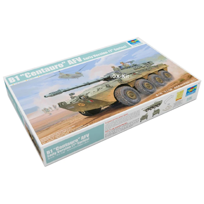 

Trumpeter 01562 1/35 Italian B1 Centauro 1st Series Tank Destroyer Early Military Toy Gift Plastic Assembly Building Model Kit