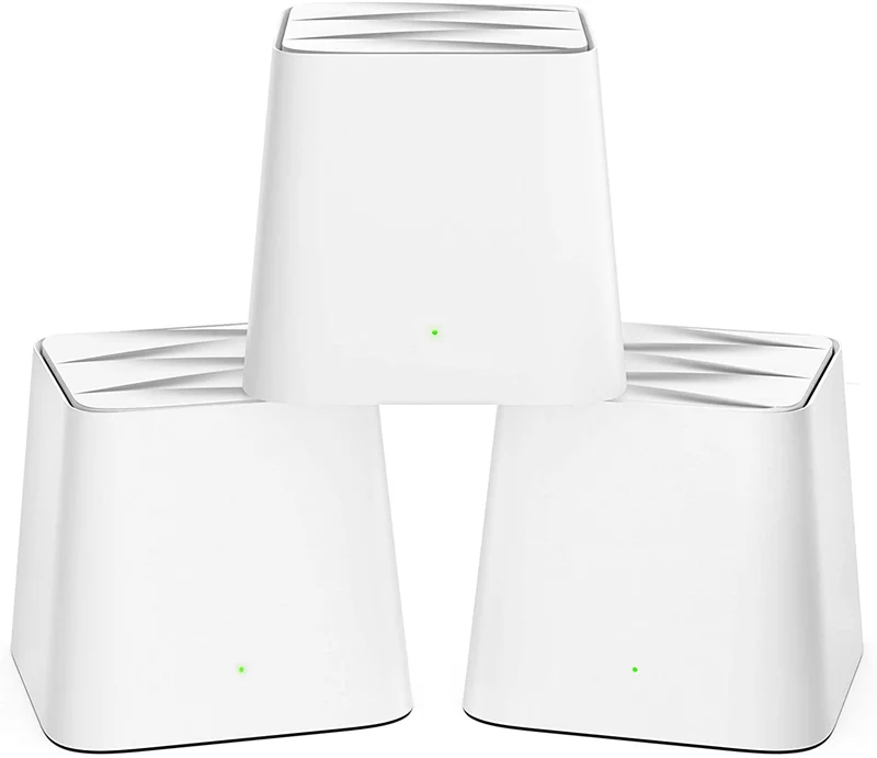 3 Confezioni Indoor Wifi 6 Ripetitore Ac1200 Wifi Mesh Gigabit Mesh Wifi System