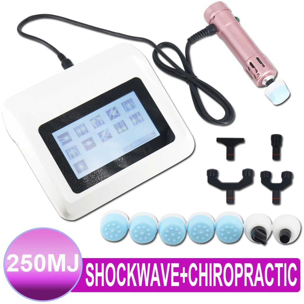 

2 In 1 New Shock Wave Equipment For ED Treatment Body Relax Relief Pain 250mj Physiotherapy Shockwave Therapy Machine Massager