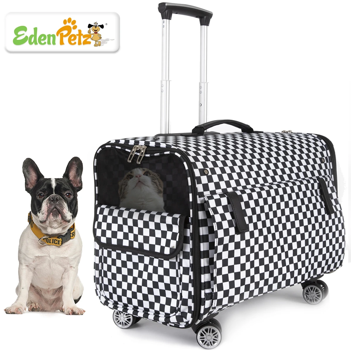 Extra Large Luxury Square Pet Carrier Bag Travel Trolley Transparent Cat  Dog Universal Wheel Rolling Carrier Trolley Case - AliExpress